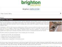 Tablet Screenshot of brightonpestcontrol.co.uk